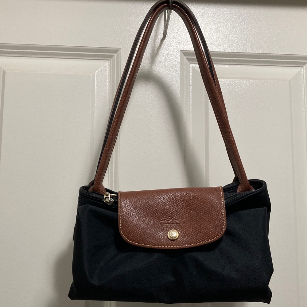 Longchamp Black and Brown Tote Bag - Picture 7 of 16